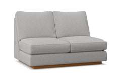 Harper Armless Loveseat :: Leg Finish: Pecan