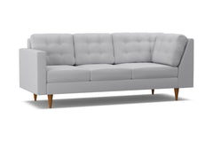 Logan Left Arm Corner Sofa :: Leg Finish: Pecan / Configuration: LAF - Chaise on the Left