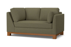 Avalon Right Arm Corner Loveseat :: Leg Finish: Pecan / Configuration: RAF - Chaise on the Right