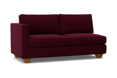 Catalina Left Arm Apartment Size Sofa :: Leg Finish: Pecan / Configuration: LAF - Chaise on the Left