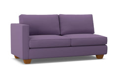Catalina Left Arm Apartment Size Sofa :: Leg Finish: Pecan / Configuration: LAF - Chaise on the Left