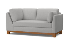 Avalon Right Arm Corner Apt Size Sofa :: Leg Finish: Pecan / Configuration: RAF - Chaise on the Right