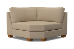 Tuxedo Round Corner :: Leg Finish: Pecan