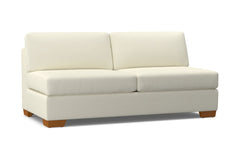 Melrose Armless Sofa :: Leg Finish: Pecan
