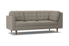 Logan Left Arm Corner Sofa :: Leg Finish: Pecan / Configuration: LAF - Chaise on the Left