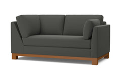Avalon Right Arm Corner Apt Size Sofa :: Leg Finish: Pecan / Configuration: RAF - Chaise on the Right