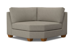 Tuxedo Round Corner :: Leg Finish: Pecan