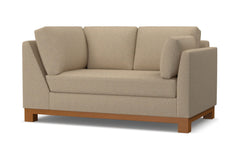 Avalon Right Arm Corner Loveseat :: Leg Finish: Pecan / Configuration: RAF - Chaise on the Right