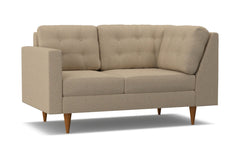 Logan Left Arm Corner Loveseat :: Leg Finish: Pecan / Configuration: LAF - Chaise on the Left