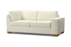 Melrose Right Arm Corner Apt Size Sofa :: Leg Finish: Pecan / Configuration: RAF - Chaise on the Right