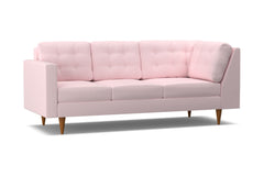 Logan Left Arm Corner Sofa :: Leg Finish: Pecan / Configuration: LAF - Chaise on the Left