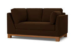 Avalon Right Arm Corner Loveseat :: Leg Finish: Pecan / Configuration: RAF - Chaise on the Right