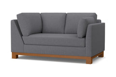 Avalon Right Arm Corner Loveseat :: Leg Finish: Pecan / Configuration: RAF - Chaise on the Right