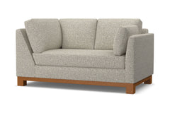 Avalon Right Arm Corner Loveseat :: Leg Finish: Pecan / Configuration: RAF - Chaise on the Right
