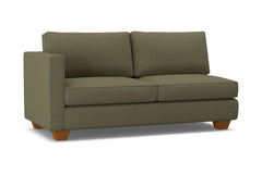 Catalina Left Arm Apartment Size Sofa :: Leg Finish: Pecan / Configuration: LAF - Chaise on the Left