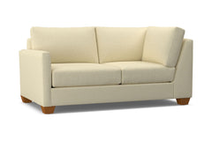 Tuxedo Left Arm Corner Loveseat :: Leg Finish: Pecan / Configuration: LAF - Chaise on the Left