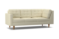 Logan Left Arm Corner Sofa :: Leg Finish: Pecan / Configuration: LAF - Chaise on the Left