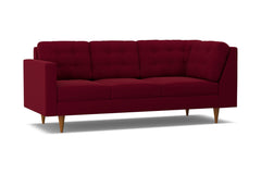 Logan Left Arm Corner Sofa :: Leg Finish: Pecan / Configuration: LAF - Chaise on the Left