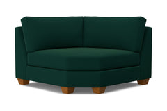 Tuxedo Round Corner :: Leg Finish: Pecan