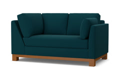 Avalon Right Arm Corner Loveseat :: Leg Finish: Pecan / Configuration: RAF - Chaise on the Right