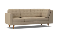 Logan Left Arm Corner Sofa :: Leg Finish: Pecan / Configuration: LAF - Chaise on the Left