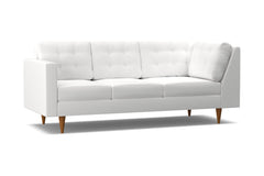 Logan Left Arm Corner Sofa :: Leg Finish: Pecan / Configuration: LAF - Chaise on the Left