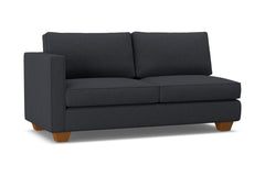 Catalina Left Arm Apartment Size Sofa :: Leg Finish: Pecan / Configuration: LAF - Chaise on the Left