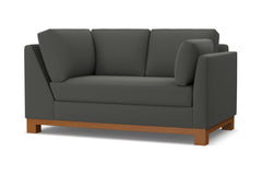 Avalon Right Arm Corner Loveseat :: Leg Finish: Pecan / Configuration: RAF - Chaise on the Right