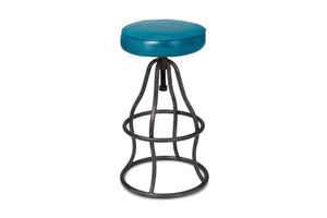 Levett Adjustable Bar Stool PEACOCK BLUE