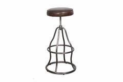 Levett Adjustable Bar Stool VINTAGE BROWN