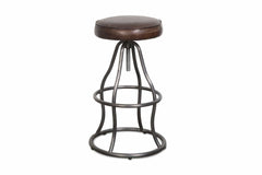 Levett Adjustable Bar Stool VINTAGE BROWN