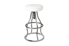 Levett Adjustable Bar Stool WHITE